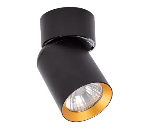 Svietidlá  Bodové svietidlo ANDY 1xGU10/8W/230V čierna/zlatá ML9933