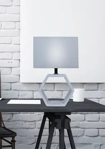 Stolové lampy Stolová lampa Vidal z grafitu a keramiky