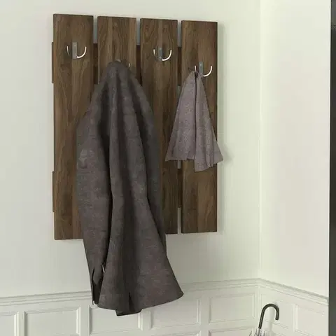 Vešiaky NITA vešiak na stenu, orech