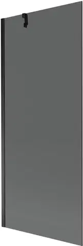 Sprchové dvere MEXEN/S - Next vaňová zástena FIX 80 x 150, grafit, čierna 895-080-000-00-40-70
