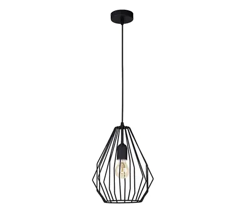 Svietidlá  Luster na lanku BRYLANT BLACK 1xE27/60W/230V 2257
