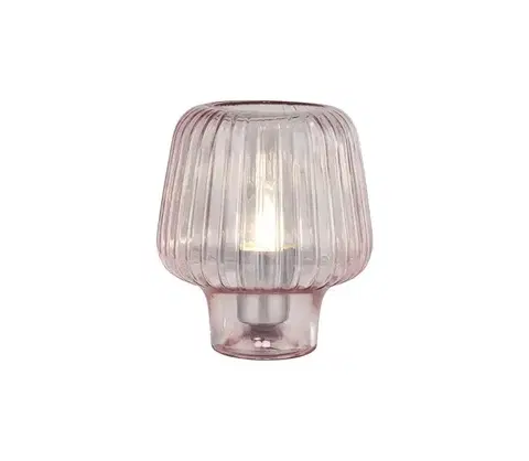 Lampy Searchlight EU60753PI - Stolná lampa ARIA 1xE27/10W/230V ružová EU60753PI