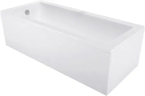 Vane MEXEN/S - Cubik obdĺžniková vaňa 170 x 70 cm s panelom, biela 55031707000X