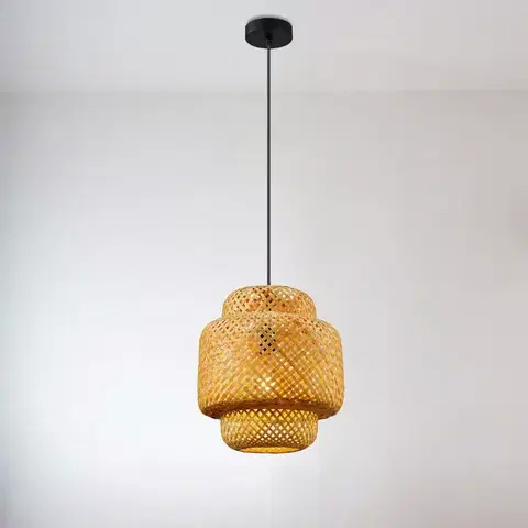 Moderné lampy do obývačky Luster 2023047 NATURE WOOD E27 LW1