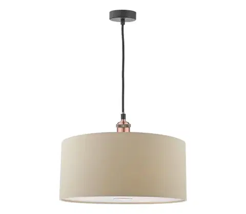 Svietidlá Där Lighting Daar Lighting RON6529 - Závesné svietidlo na lanku RONDA 1xE27/60W/230V béžová RON6529