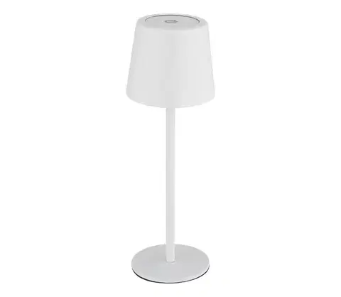 Lampy Globo 58482W-LED Stolná lampa VAN. 2W/5V 2200mAh IP44 biela, stmievateľná, nabíj 58482W