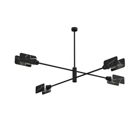 Svietidlá  Luster na tyči ASTRA 4xE27/60W/230V čierna MLP8679
