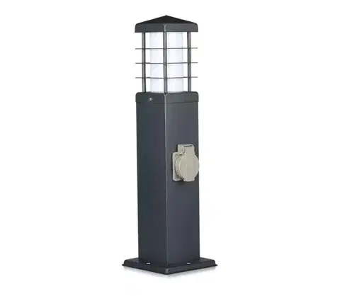 Predlžovacie káble  Vonkajšia lampa so zásuvkami 1xE27/13W/230V IP44 8822