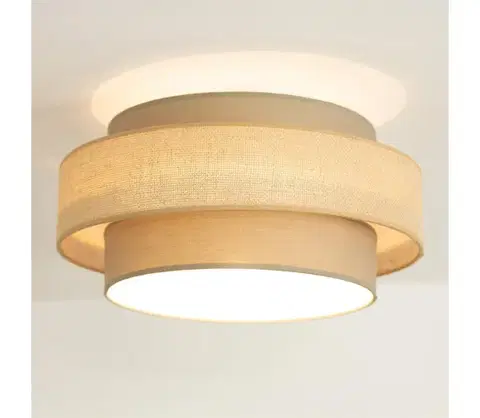 Svietidlá BRILAGI - Stropné svietidlo RESNA 1xE27/60W/230V priemer 40 cm hnedá/béžová H0370