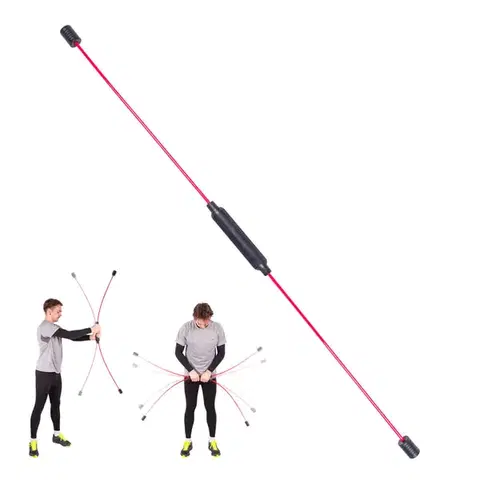 Ostatné fitness náradie Kmitacia tyč inSPORTline Flexi Bar Strong červená