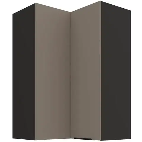 Kuchynské skrinky visiace Kuchynská skrinka Aria-TA/BL anti fingerprint 60X60 GN-90 2F (90°)