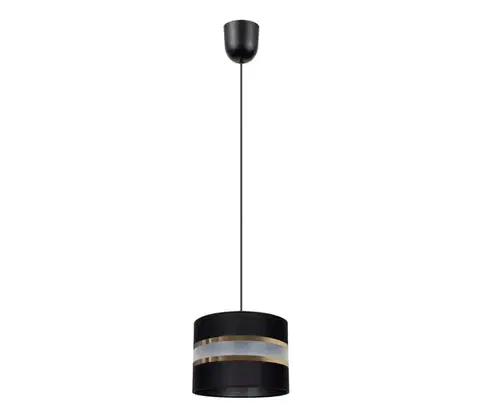 Svietidlá  Luster na lanku CORAL 1xE27/60W/230V čierna 0452