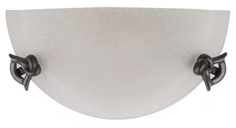 Nástenné svetlá Sklenená nástenná lampa 60W E27 Eva