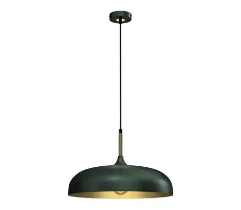 Svietidlá  Luster na lanku LINCOLN 1xE27/60W/230V pr. 45 cm zelená MLP7900