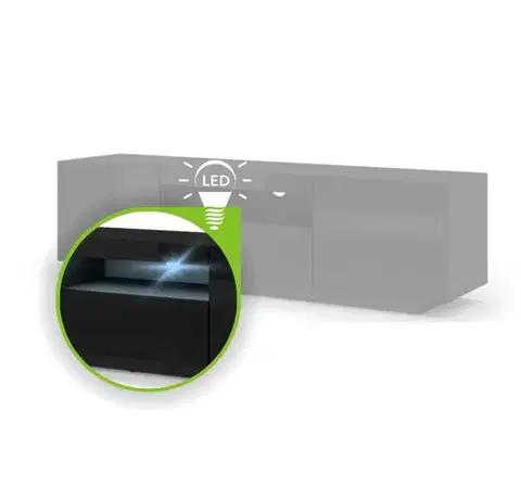 Nábytok do obývačky ArtBm LED osvetlenie k TV stolíku AURA 200