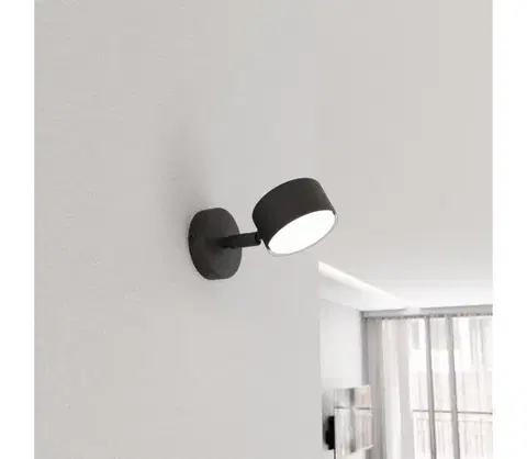 Svietidlá EMIBIG Nástenné svietidlo SORA 1xGX53/12W/230V čierna 1440/K1