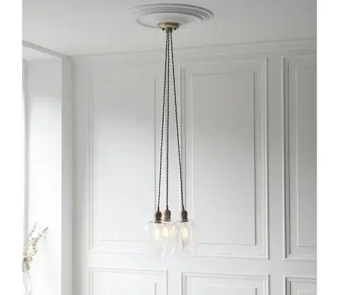 Svietidlá Endon 120648 - Závesný luster na lanku 3xE27/10W/230V mosadz 120648