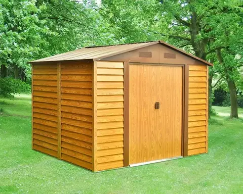 Zahradné domčeky Záhradný domček 278 x 238 cm kovový Dekorhome