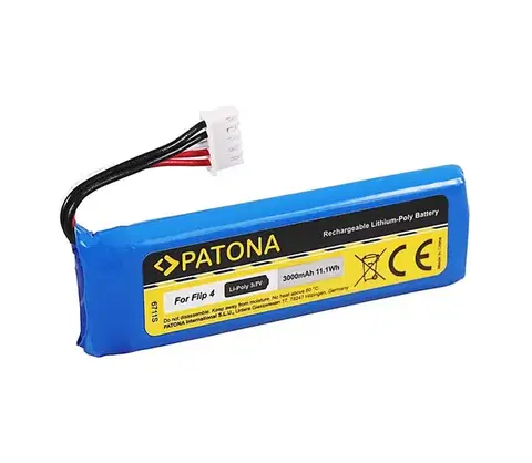 Predlžovacie káble PATONA - Batéria JBL Flip 4 3000mAh 3,7V Li-Pol PT6711
