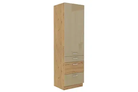 Kuchynské skrinky AXEL kuchynská skriňa 60 DKS 210, capucino/dub artisan