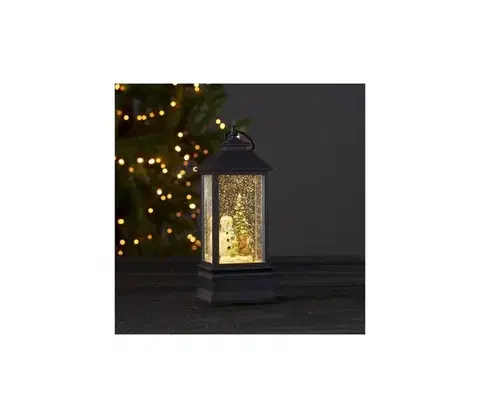 Vianočné dekorácie Eglo 411232 - Vianočná LED dekorácia VINTER LED/0,064W/3xAAA čierna 991-83