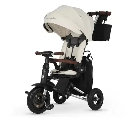 Trojkolky QPlay - Detská trojkolka 5v1 NOVA DELUXE béžová S702_Beige
