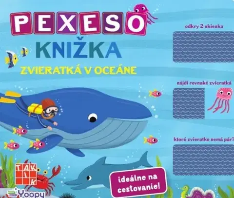 Leporelá, krabičky, puzzle knihy Pexeso knižka - Zvieratká v oceáne