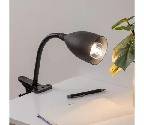 Lampy Atmosphera - Lampa s klipom SILY 1xE14/7W/230V čierna 116178A