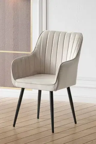 Jedálenské zostavy Stolička Nova - Cream, Black