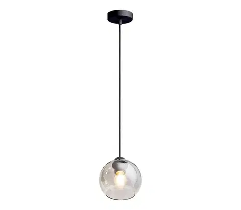 Svietidlá HEXE Luster na lanku LATIL 1xE27/60W/230V čierna 0804