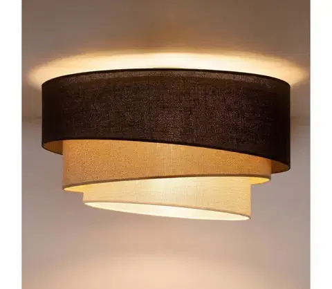 Svietidlá BRILAGI - Stropné svietidlo TRIO 3xE27/60W/230V priemer 60 cm hnedá/béžová/biela 8590828052616
