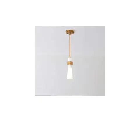 Svietidlá Elstead KRISTY-MP-DG-OPAL - Luster na tyči KRISTY 1xE27/40W/230V pr.15,2cm medený KRISTY-MP-DG-OPAL