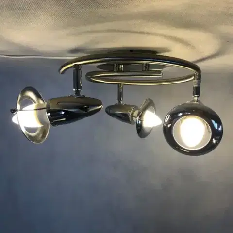 Lampy do obývačky Bodové stropné svietidlo R5026D-3SP SAT chróm LS3