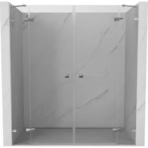 Sprchovacie kúty MEXEN/S - Lunar Duo sprchové dvere krídlové 190, transparent, chróm 834D-190-000-01-00