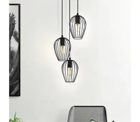 Svietidlá Eglo 49479 - Luster NEWTOWN 3xE27/60W/230V 49479