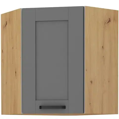 Kuchynské skrinky visiace Skrinka do kuchyne LUNA DUSTGREY/ARTISAN 60X60 GN-72 2F (45°)