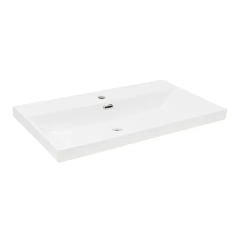 Umývadlá Nábytkové umývadlo SAT B-Way 81x46,5 cm otvor pre batériu uprostred SATBW8046 SATBW8046
