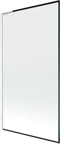 Sprchové dvere MEXEN/S - Next L vaňová zástena FIX 100 x 150, čierna vzor, biela 895-100-000-03-70-20
