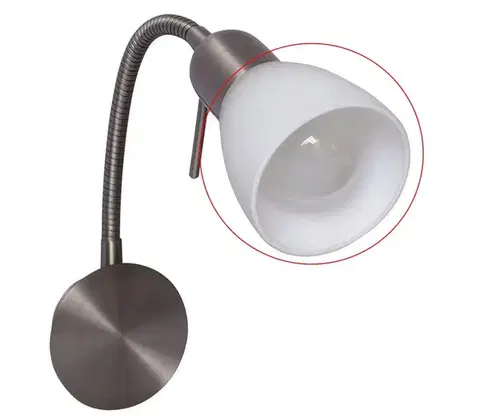Lampy Rabalux - Náhradné sklo pre nástenné svietidlo SOMA E14 9878