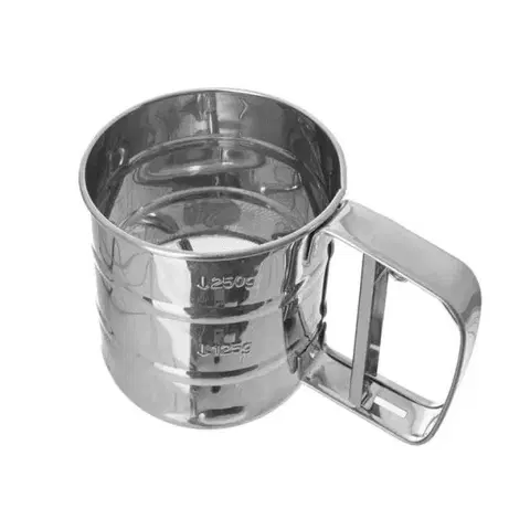Kuchynské náčinia Kinekus Cukornička na práškový cukor 10cm mechanická  nerez