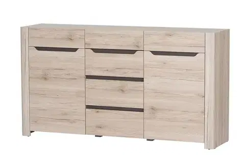 Komody a skrinky DESIRE 10 kombinovaná komoda, dub san remo
