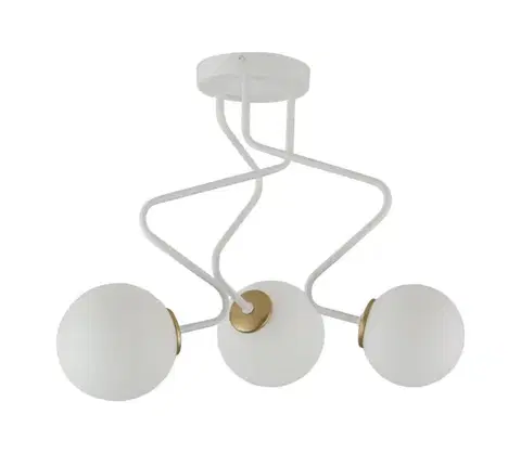 Svietidlá  Luster na tyči ZIGZAG 3xG9/12W/230V biela 33305