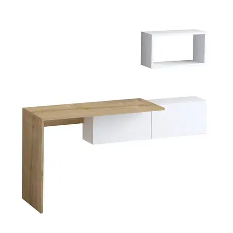 Konferenčné stolíky Pracovný stôl Tiff White and Oak