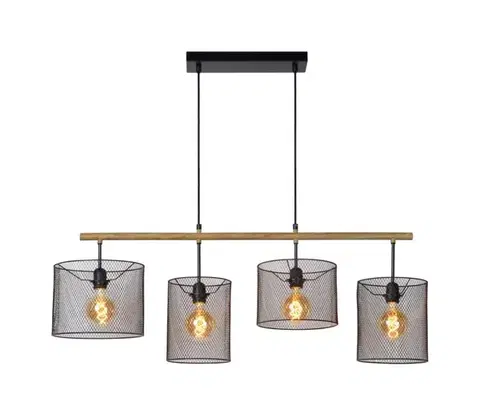 Svietidlá Lucide 45459/04/30 - Luster na lanku BASKETT 4xE27/60W/230V 45459/04/30