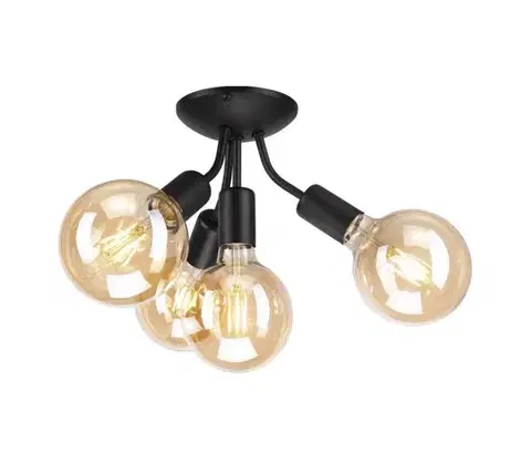 Svietidlá  Prisadený luster VIGGO 4xE27/60W/230V LM-4.122/czarny