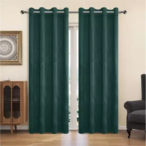 Metrážne závesy Závesový materiál YC11932/200G/003 zelená 150 cm Tovar na mieru