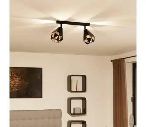 Svietidlá Eglo 43716 - Bodové svietidlo CARLTON 2xE27/40W/230V 43716
