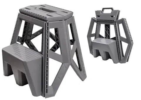 Nábytok MAKRO - Stolička schodik skladacia nostnosť 150kg