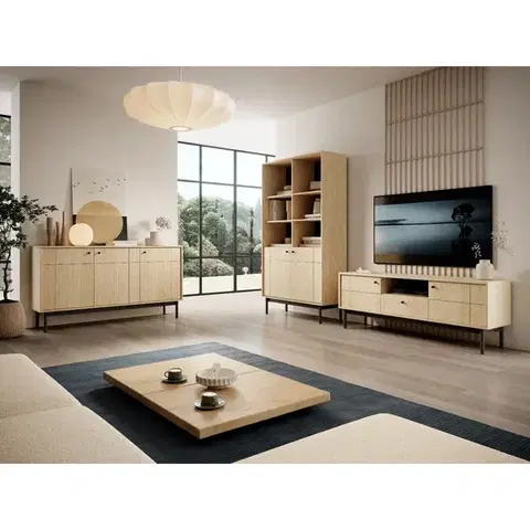 Nábytok ArtPS Obývacia stena JAPANESE | oak line