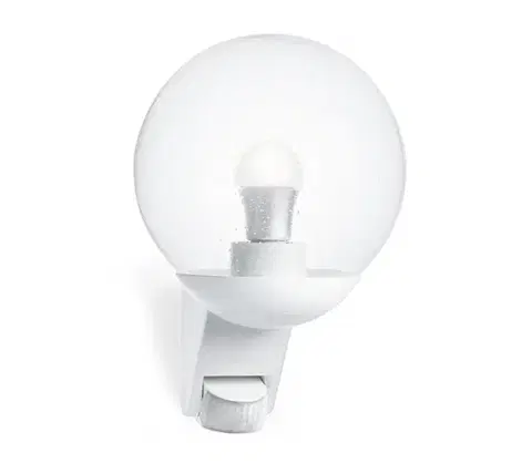 Záhradné lampy STEINEL 005917- Vonkajšie nástenné svietidlo so senzorom L585S 1xE27/60W biela IP44 005917